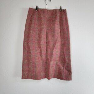 1960s Edinburgh House of Sarasota by Andrew Stewart Pirnspun Tweed Plaid Skirt